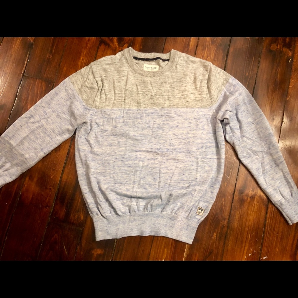 Grey and blue sweater